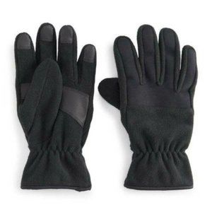 Kisd Touchscreen Gloves Black Tek Gear sz S/M Fleece Warmtek Technology Fitted